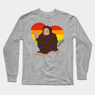 [Pride Cryptids] Bigfoot Long Sleeve T-Shirt